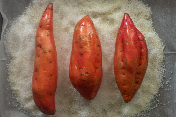 Lentils and Kale Stuffed Baked Sweet Potato