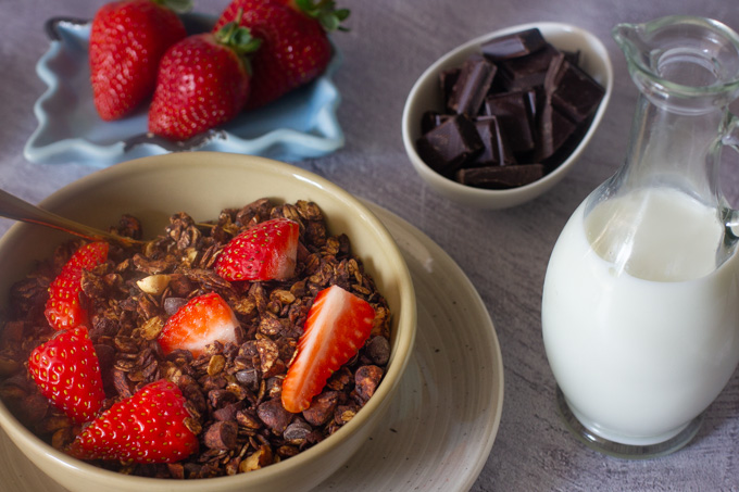 Cocoa and Hazelnuts Granola