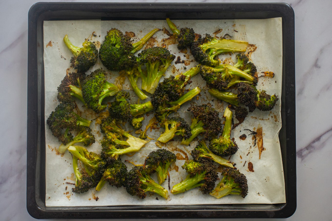 Green Salad with Charred Broccoli and Avocado