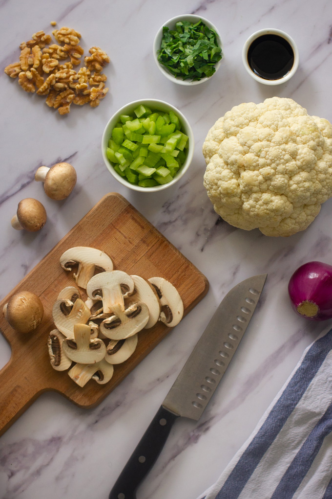 Cauliflower Rice with Mushrooms