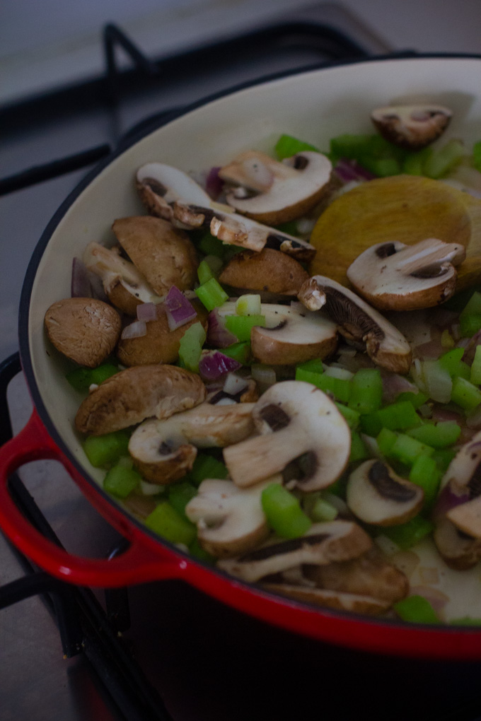 Cauliflower Rice with Mushrooms