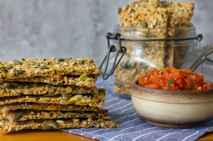 Vegan Spelt Crackers