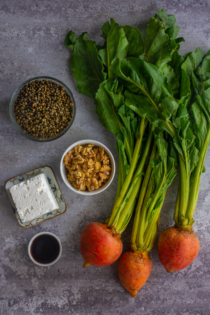 Lentils and Roasted Beets Salas