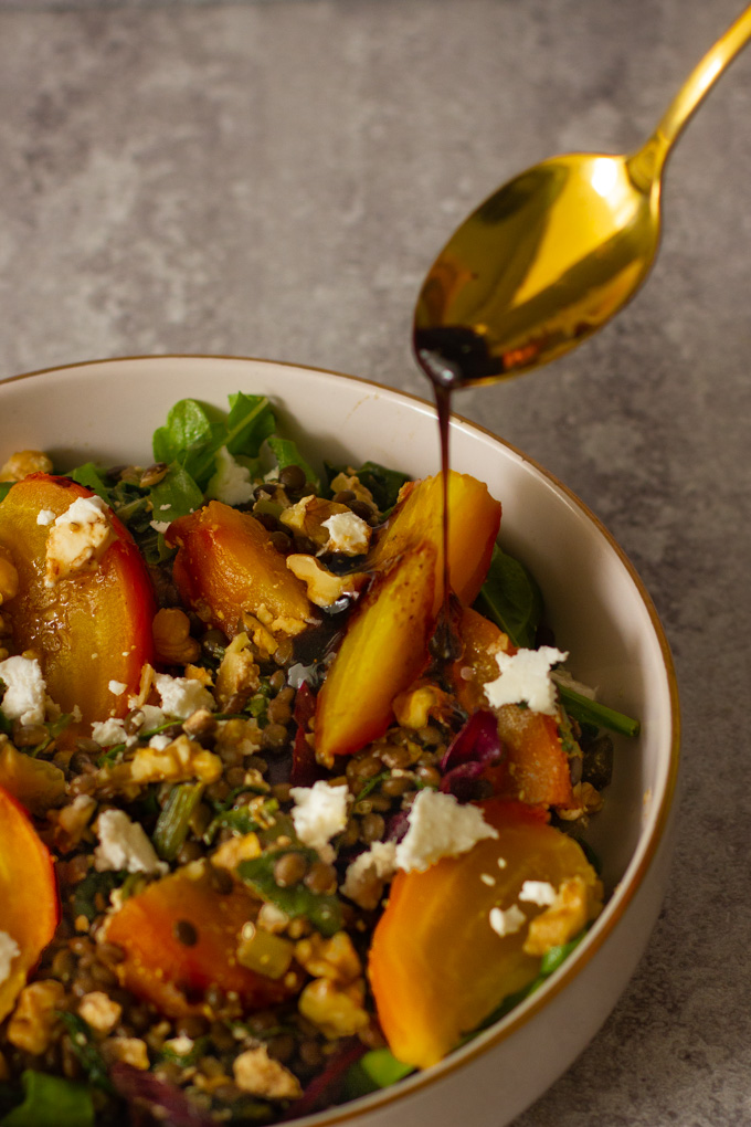 Lentils and Roasted Beets Salas