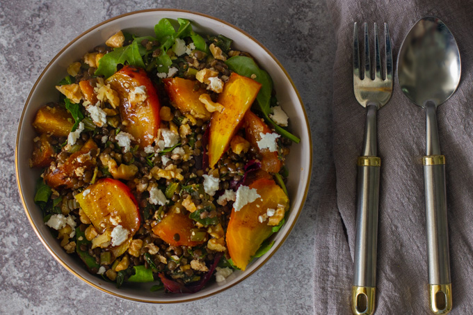 Lentils and Roasted Beets Salas