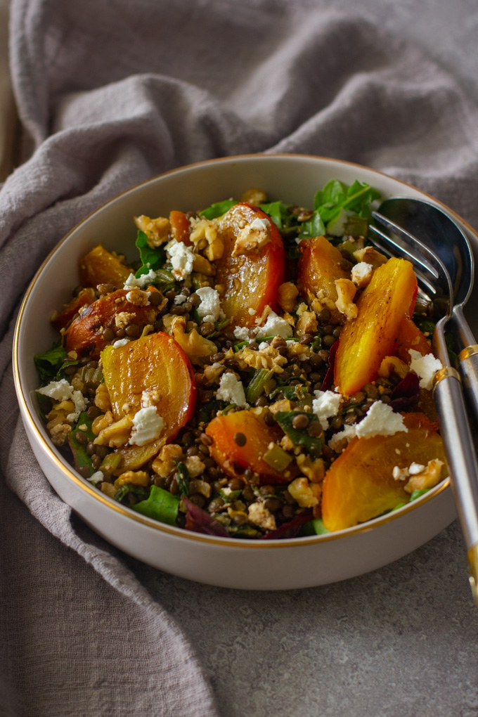 Lentils and Roasted Beets Salas