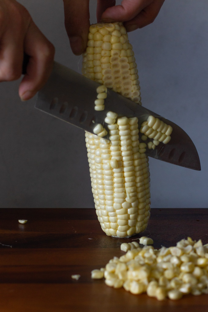 White Corn and Miso Soup with Chili Oil