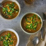 White Corn and Miso Soup with Chili Oil