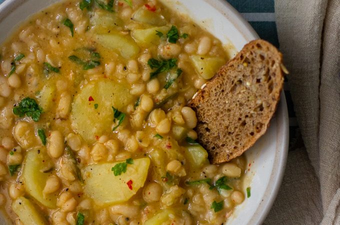 potato and white bean soup