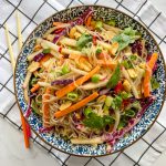 Glass Noodle Salad with Peanut Butter Sauce