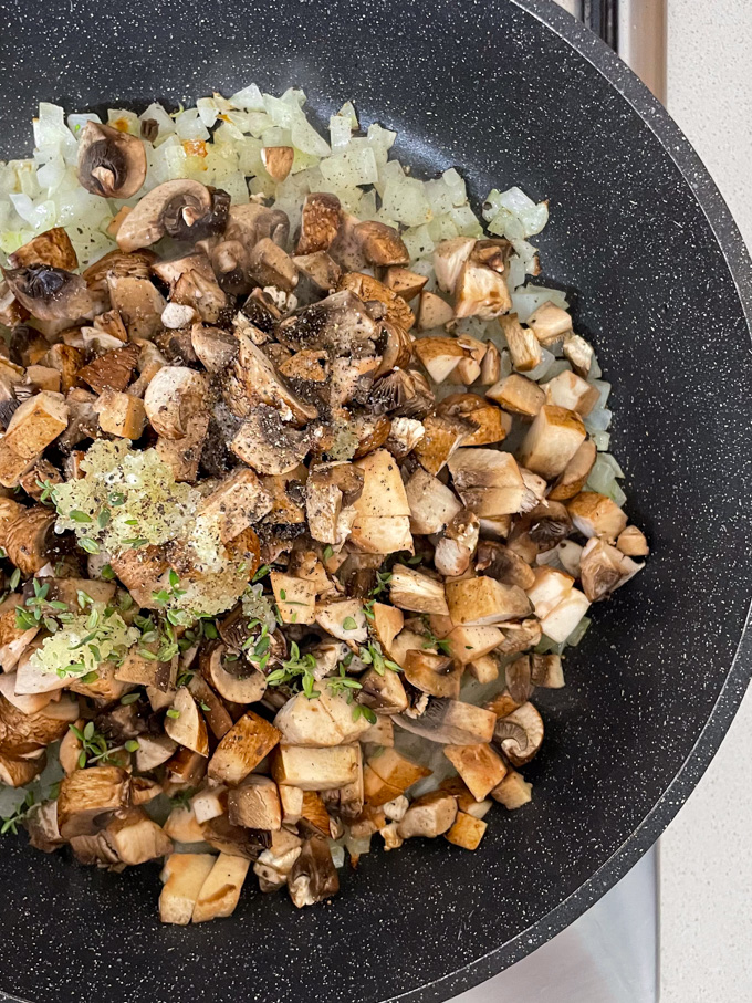 Vegan Black Lentil Patties with Mushrooms